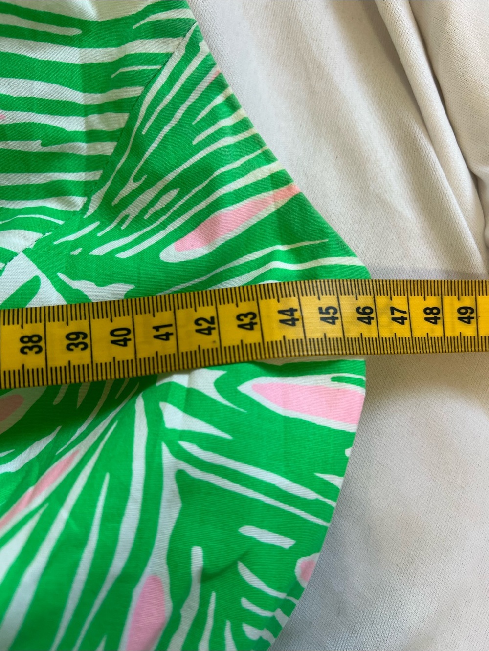 Lilly Pulitzer Pink Dress with Green Leaf Print Halter Tie Waist - Picture 6 of 8